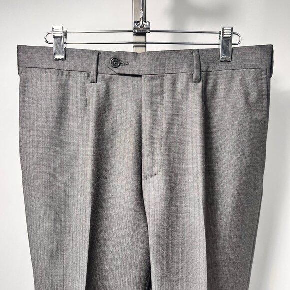 ERMENEGILDO ZEGNA Over Checked Two-Piece Wool Suit Trofeo 600 Gray 48R Italy - Picture 13 of 16